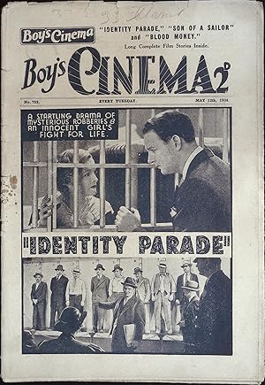 Boy's Cinema Magazine March 12, 1934 William Gragan in "Idenity Parade"