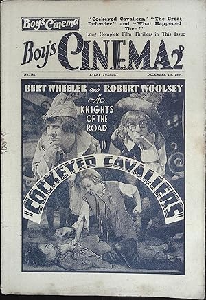 Boy's Cinema Magazine December 1, 1934 Bert Wheeler and Robert Woolsey