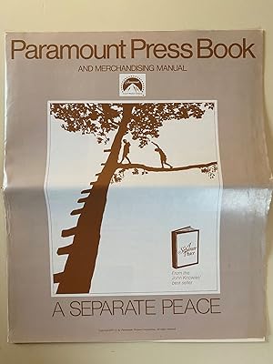 Immagine del venditore per A Separate Peace Pressbook 1972 John Heyl, Parker Stevenson, William Roerick venduto da AcornBooksNH