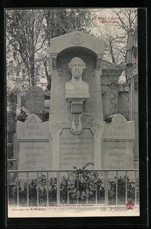 Seller image for Ansichtskarte Paris, Pere Lachaise, Monument d`Alfred Musset for sale by Bartko-Reher