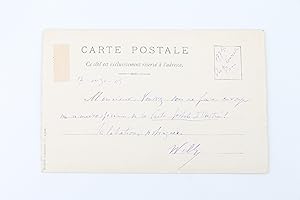 Carte postale photographique signée par Willy et Polaire