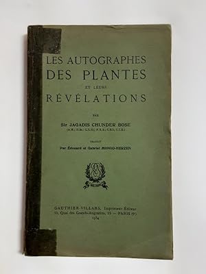 Imagen del vendedor de Les Autographes des plantes et leurs rvlations a la venta por Librairie de l'Avenue - Henri  Veyrier