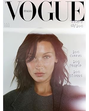 Imagen del vendedor de Vogue Magazine Italia September 2020 BELLA HADID Cover 63 of 100 Brand New a la venta por Magscorner