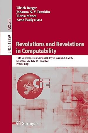 Bild des Verkufers fr Revolutions and Revelations in Computability zum Verkauf von moluna