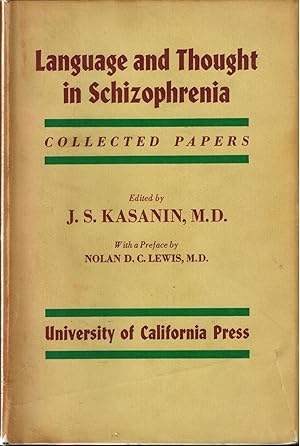 Imagen del vendedor de Language and Thought in Schizophrenia, Collected Papers a la venta por UHR Books