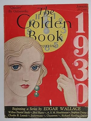 THE GOLDEN BOOK MAGAZINE COVER, ART DECO BY BORISH ARTZYBASHEFF, JANUARY 1930