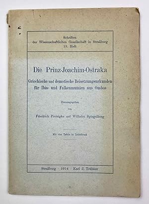 Die Prinz-Joachim-Ostraka. Griechische und demotische Beisetzungsurkunden für Ibis- und Falkenmum...