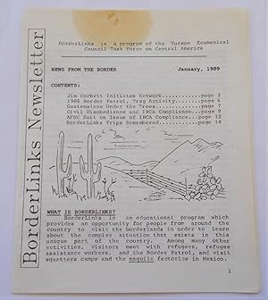 BorderLinks Newsletter: News From the Border (January 1989) (Newsletter)