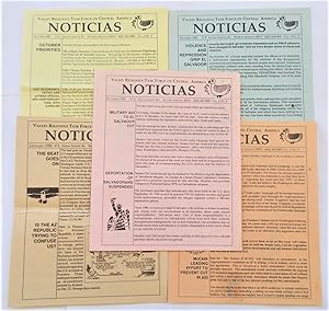 Noticias (Lot of 5 Issues): Valley Religious Task Force on Central America (1989: October, Decemb...