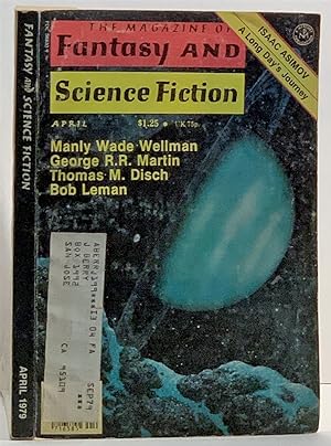 Image du vendeur pour The Magazine Of Fantasy And Science Fiction April 1979 - 30th Anniversary mis en vente par S. Howlett-West Books (Member ABAA)