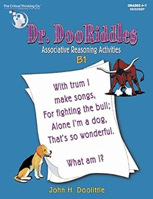 Seller image for Dr. DooRiddles B1 Workbook - Associative Reasoning Activities (Grades 4-7) for sale by Reliant Bookstore