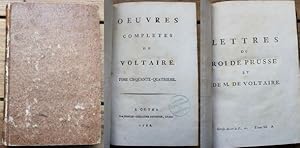 Oeuvres Completes De Voltaire Tome Cinquante-Quatrieme : Lettres du Roi de Prusse