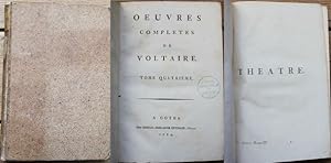 Oeuvres Completes De Voltaire Tome quatrieme : Theatre (enthält : Oreste, Rome Sauvee, ou Catilin...