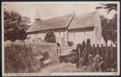 East Wiittering Postcard Sussex 12th Century Church Vintage 1950