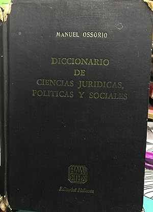 Diccionario de Ciencias Jurídicas, Políticas y Sociales. Prólogo de Guillermo Cabanillas