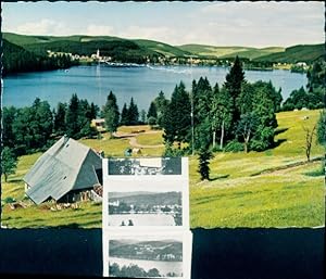 Leporello Ansichtskarte / Postkarte Titisee Neustadt im Schwarzwald, Hütte, Berge, Panorama
