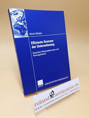 Effiziente Grenzen der Unternehmung : zwischen Wissensökonomie und Vertragstheorie / Ulrich Winkl...