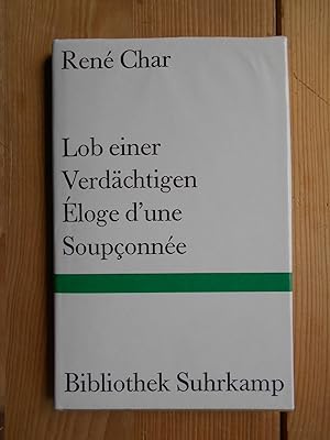 Lob einer Verdächtigen / Éloge d'une Soupconnée : Gedichte Bibliothek Suhrkamp ; Bd. 1023