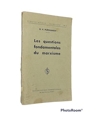 Imagen del vendedor de Les questions fondamentales du marxisme a la venta por Librairie Douin