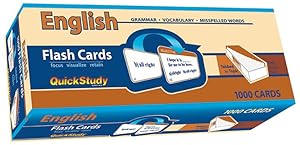 Bild des Verk�ufers f�r English Flash Cards (1000 Cards): A Quickstudy Reference Tool (Cards) zum Verkauf von BargainBookStores