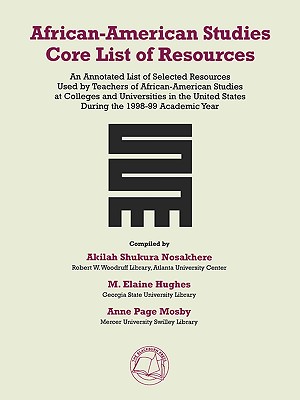 Imagen del vendedor de African-American Studies Core List of Resources (Paperback or Softback) a la venta por BargainBookStores