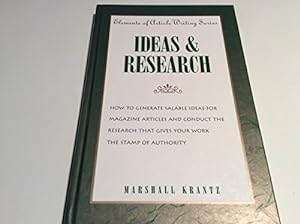 Image du vendeur pour Ideas & Research (Elements of Article Writing) mis en vente par Reliant Bookstore