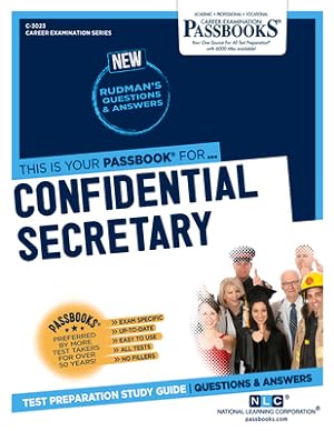 Seller image for Confidential Secretary (C-3023): Passbooks Study Guide (Paperback or Softback) for sale by BargainBookStores