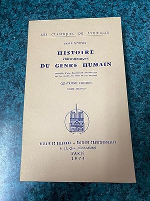 Image du vendeur pour Histoire philosophique du genre humain. (Tome second) (Histoire philosophique du genre humain, 2) mis en vente par LIBRAIRIE ICITTE (LONGUEUIL)