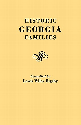 Immagine del venditore per Historic Georgia Families (Paperback or Softback) venduto da BargainBookStores