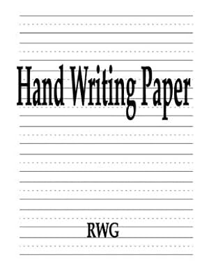 Seller image for Hand Writing Paper: 50 Pages 8.5 X 11 (Paperback or Softback) for sale by BargainBookStores