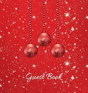 Seller image for Christmas Party Guest Book (HARDCOVER), Party Guest Book, Birthday Guest Comments Book, House Guest Book, Seasonal Party Guest Book, Special Events & (Hardback or Cased Book) for sale by BargainBookStores