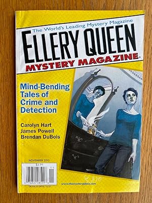 Bild des Verkufers fr Ellery Queen Mystery Magazine November 2015 zum Verkauf von Scene of the Crime, ABAC, IOBA