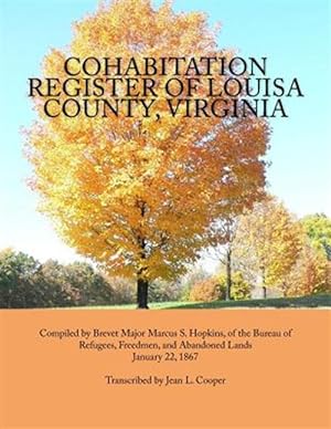 Seller image for Cohabitation Register of Louisa County, Virginia for sale by GreatBookPrices