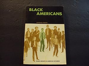 Seller image for Black Americans sc Alphonso Pinkney 1969 1st ed 1st Print Prentice Hall for sale by Joseph M Zunno