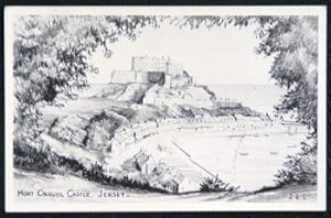 Jersey Mont Orgueil Castle Quality Etchette Style Series Published Postcard