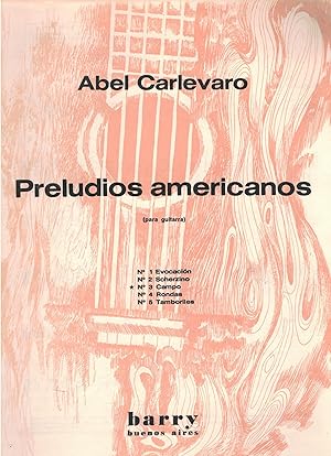 Bild des Verkufers fr Preludios americanos (para guitarra) - No. 3 Campo zum Verkauf von Antiquariat Hans Wger