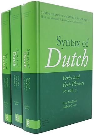 Bild des Verkufers fr Syntax of Dutch. Verbs and Verb Phrases. [Comprehensive Grammar Resources] zum Verkauf von Ogawa Tosho,Ltd. ABAJ, ILAB