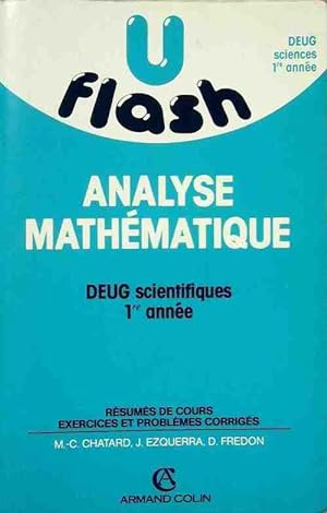 Analyse math matique DEUG scientifiques 1 re ann e - Marie-Claude Chatard