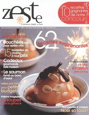 Zeste hors série n°2 : 62 recettes surprenantes - Collectif