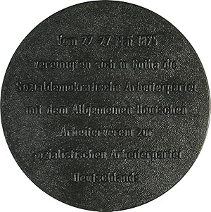 Medaille Gedenkstätte Gothaer Parteitag 1875.