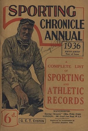 Imagen del vendedor de THE SPORTING CHRONICLE ANNUAL FOR 1936: A HANDBOOK OF RECORDS FOR EVERY BRANCH OF SPORT a la venta por Sportspages