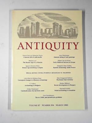 Seller image for Antiquity, volume 67, number 254, March 1993 for sale by Cotswold Internet Books
