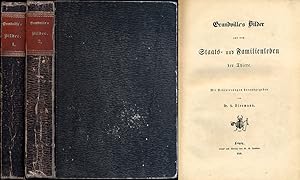 Imagen del vendedor de Grandville's Bilder aus dem Staats- und Familienleben der Thiere. Mit Erluterungen herausgegeben von Dr. A. Diezmann. Erste und zweite Abtheilung. 2 Bnde (komplett). a la venta por Antiquariat Lenzen