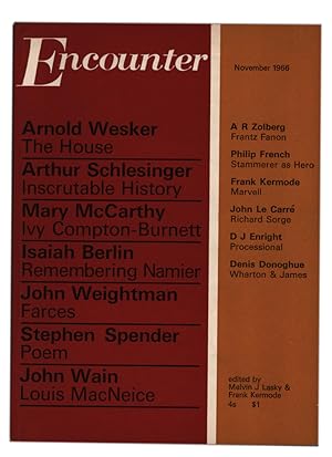 Bild des Verkufers fr The Spy to End Spies [and] L.B. Namier [and] Is: Voice from a Skull [and] Louis MacNeice as Critic [in] Encounter Magazine. Vol. XXVI, No.5 zum Verkauf von Adrian Harrington Ltd, PBFA, ABA, ILAB