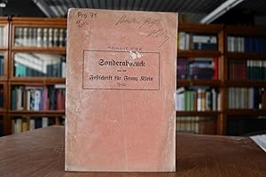 Imagen del vendedor de Die Freiheit der richterlichen berzeugung und die Aufgaben der Revisionsinstanz. Sonderabdruck aus der Festschrift fr Franz Klein. a la venta por Gppinger Antiquariat