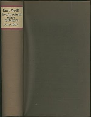 Bild des Verkufers fr Briefwechsel eines Verlegers 1911-1963. Herausgegeben von Bernhard Zeller und Ellen Otten. zum Verkauf von Schsisches Auktionshaus & Antiquariat