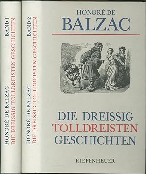 Image du vendeur pour Die dreissig tolldreisten Geschichten, genannt Contes Drolatiques. Mit 400 Holzstichen nach Zeichnungen von Gustave Dor. (Aus dem Franzsischen bertragen von Benno Rttenauer). 2 Bnde. mis en vente par Schsisches Auktionshaus & Antiquariat