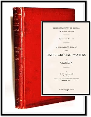 Bild des Verkufers fr A Preliminary Report on the Underground Waters of Georgia zum Verkauf von Blind-Horse-Books (ABAA- FABA)