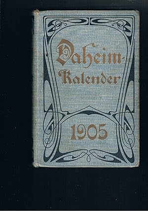 Seller image for Daheim-Kalender fr das Deutsche Reich auf das Gemeinjahr 1905 for sale by manufactura