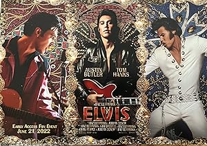An Early Access Four-Color Promotional Poster for Baz Luhrmann's Feature Film "Elvis"